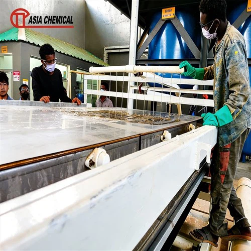 Línea de producción de sulfato de aluminio para la industria papelera